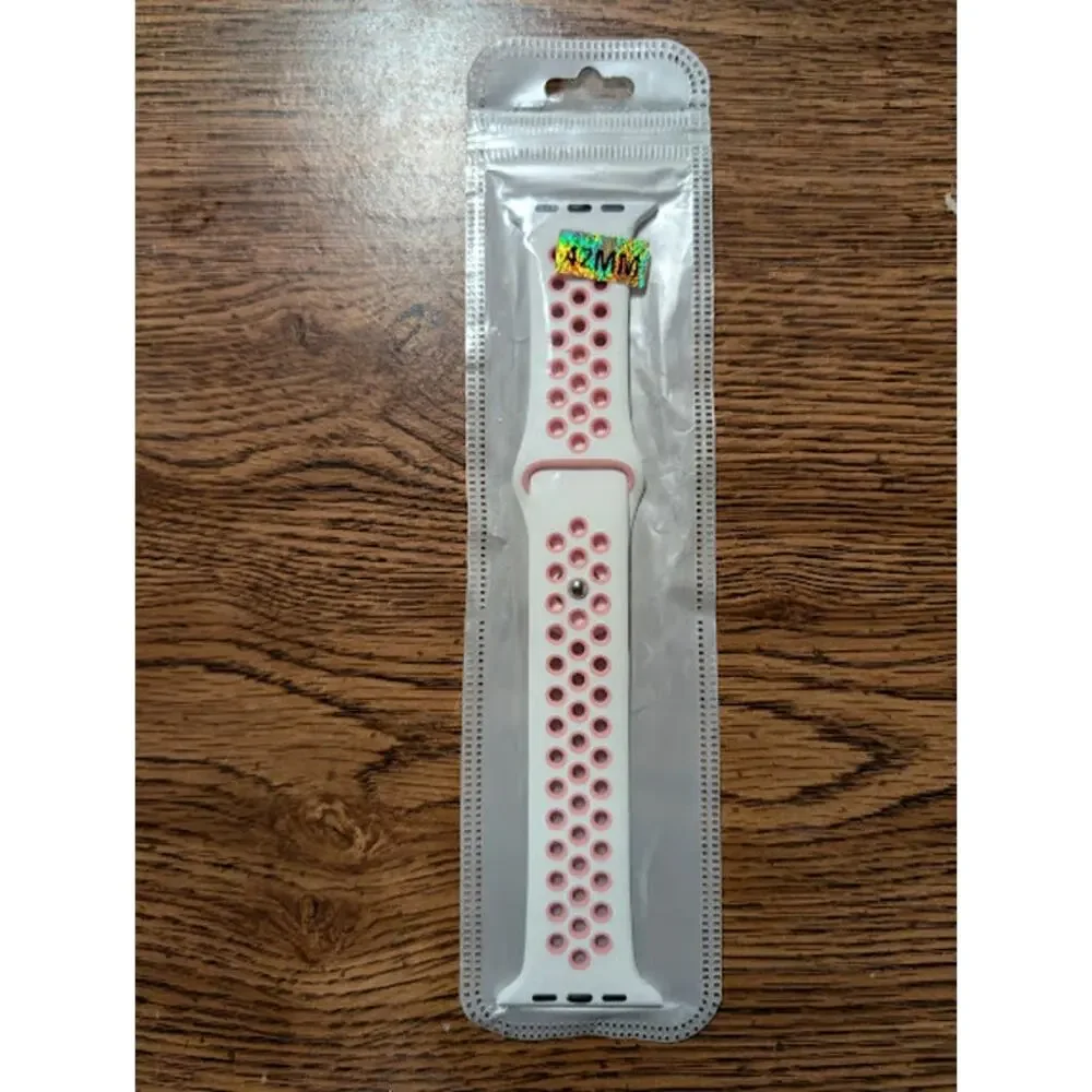 Apple watch band size M/L 42mm white pink New